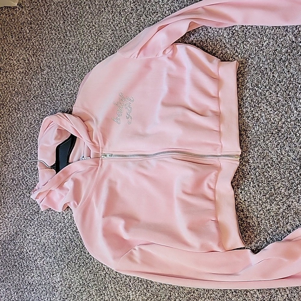 Pink velvet Rue21 short jacket